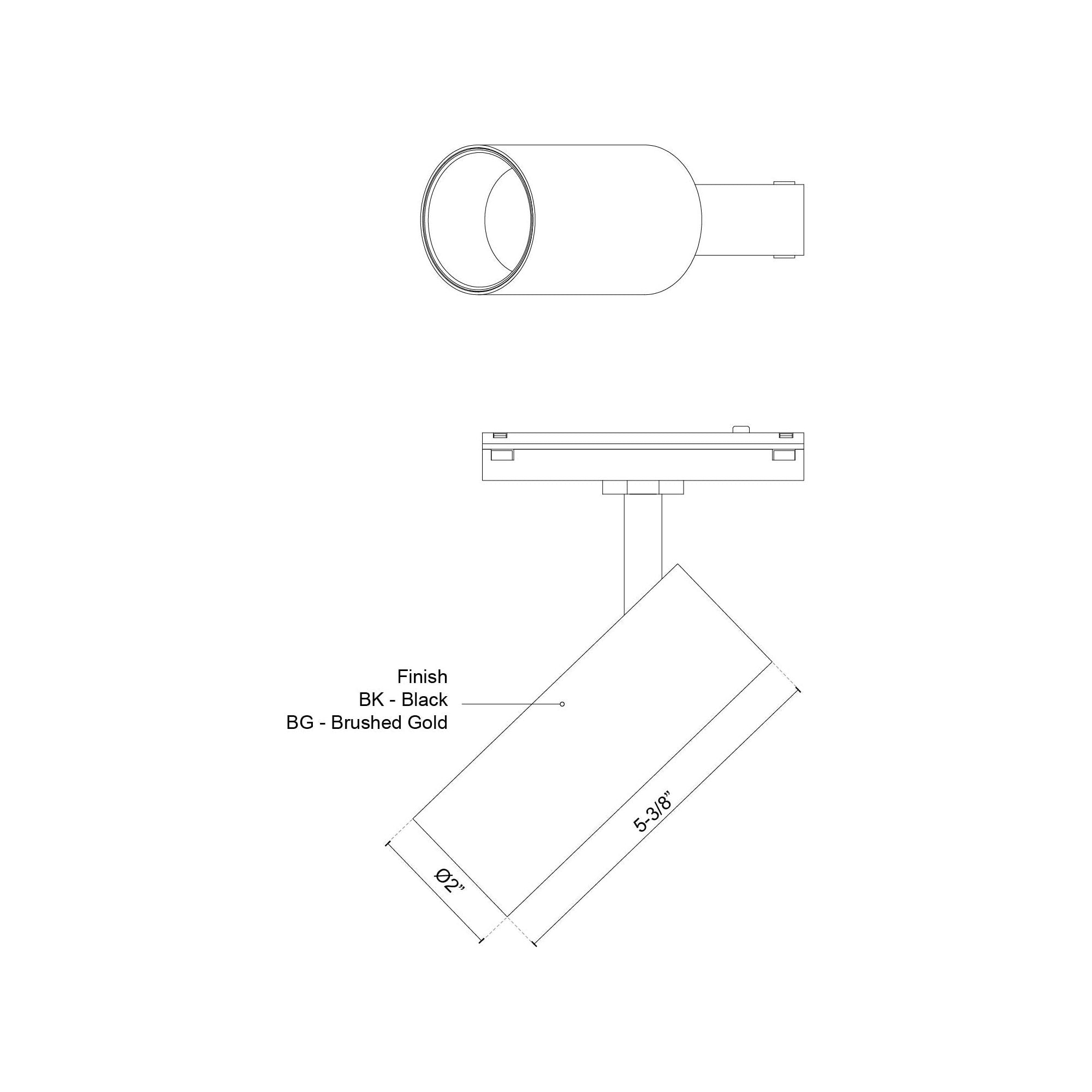 Paolo 25" Trilo Track Directional Light