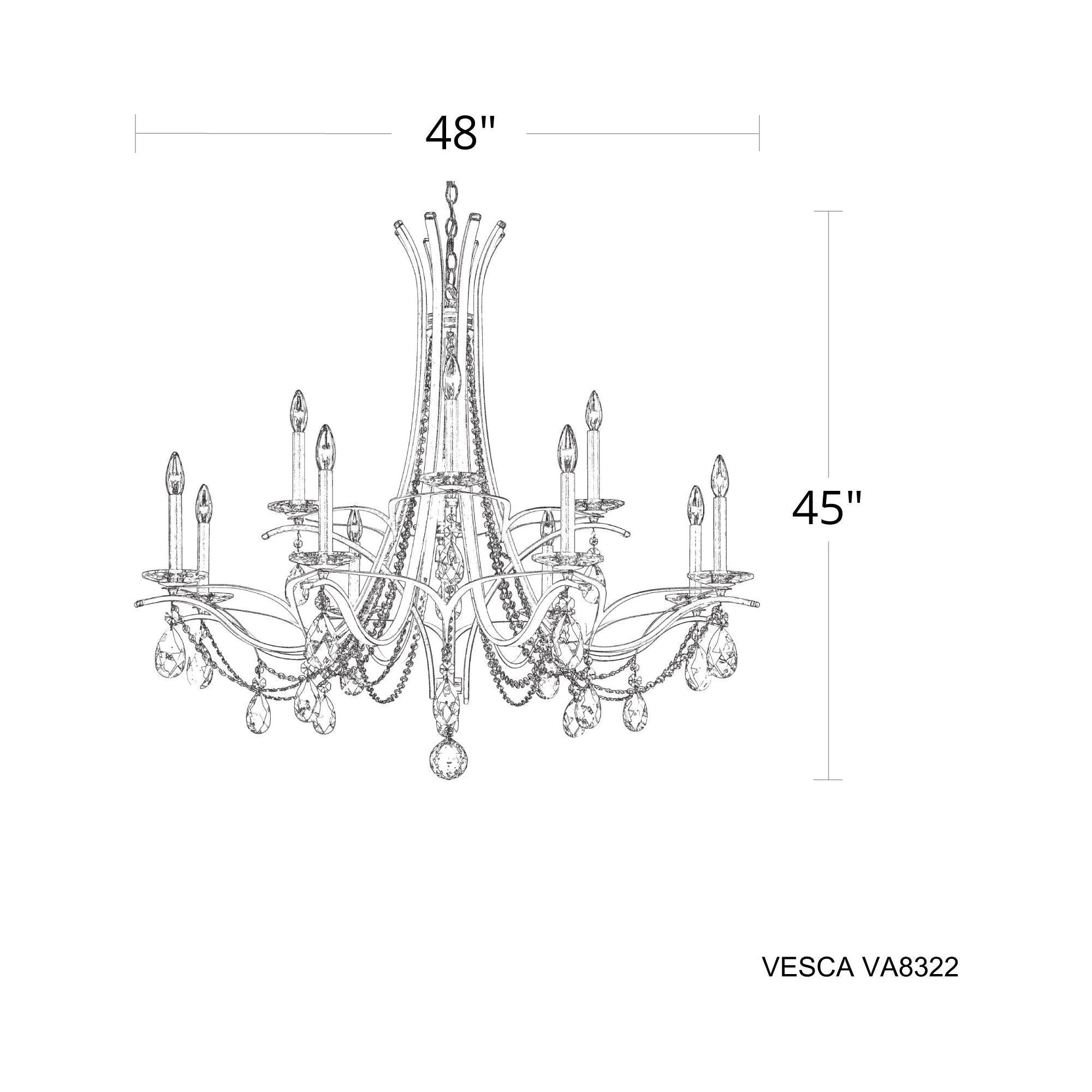 Vesca 12-Light Chandelier