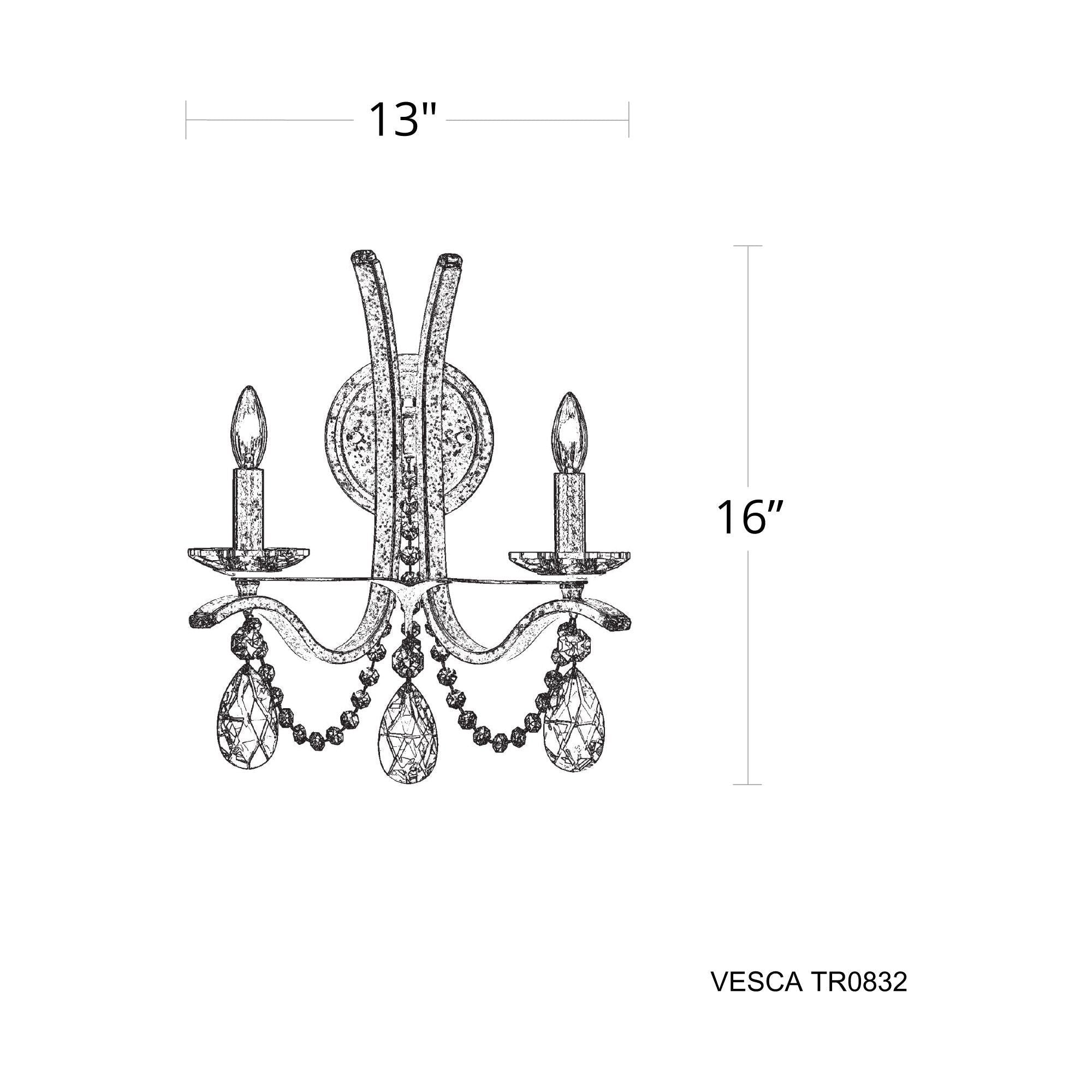 Vesca 2-Light Wall Sconce