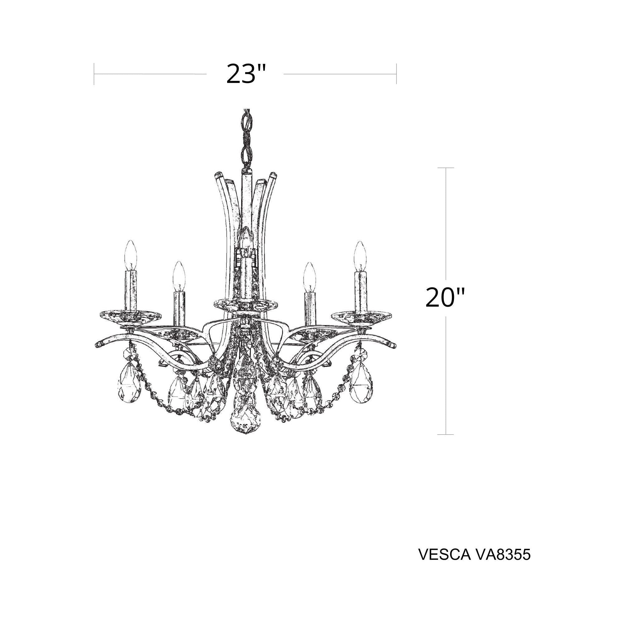 Vesca 5-Light Chandelier