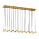 Gable Alabaster 18-Light Chandelier
