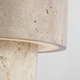 Kennett Small Travertine Table Lamp