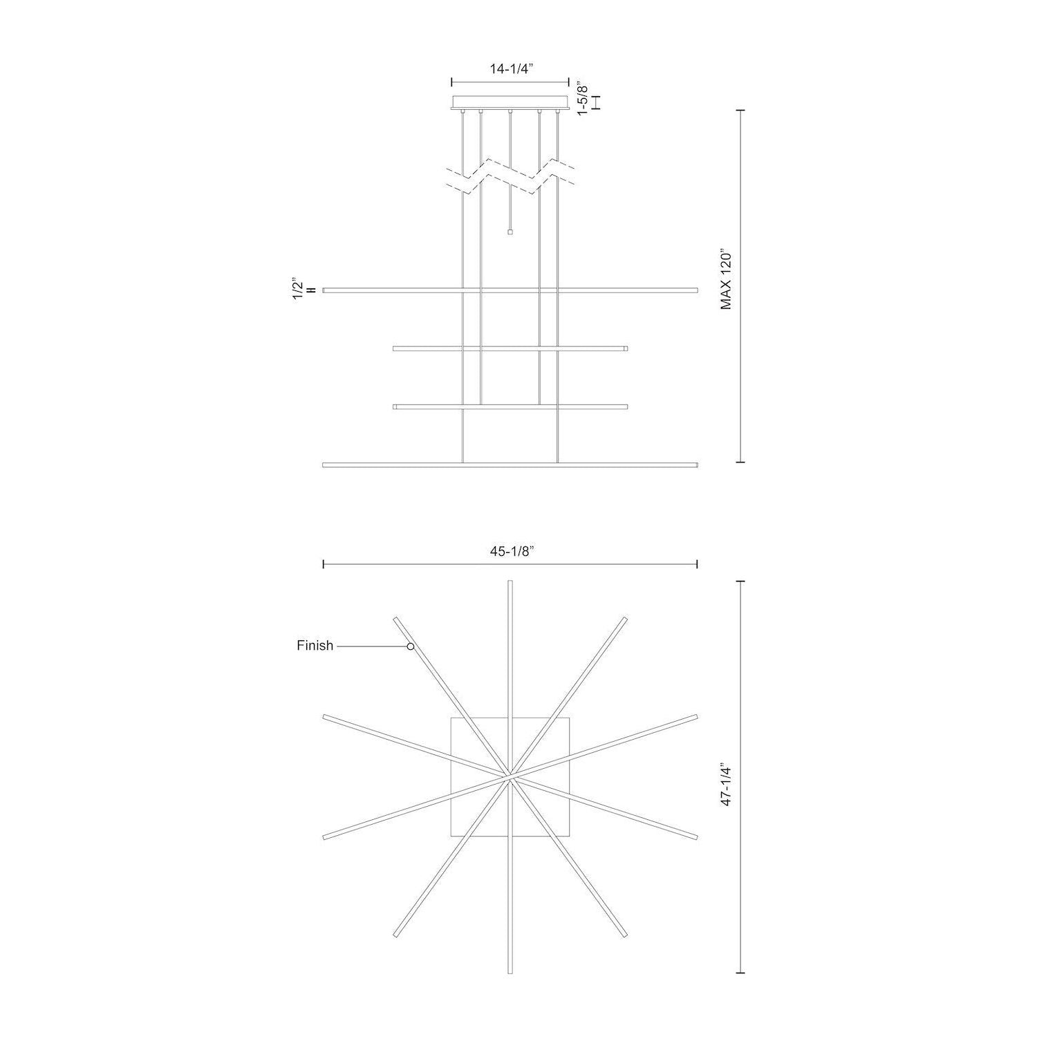 Vega Minor 5-Head LED Multi Pendant