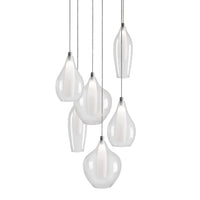 Victoria 6 Head LED Multi Pendant