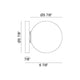 Cosmo 1-Light Flush Mount
