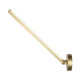 Adjustable LED picture light smaller version with pivoting arm in brushed gold finish, shown at angle, product photo