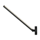 Adjustable LED picture light smaller version with pivoting arm in matte black finish, shown at angle, product photo