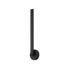 Adjustable LED picture light smaller version with pivoting arm in matte black finish, shown in vertical position, product photo