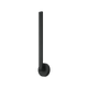 Adjustable LED picture light smaller version with pivoting arm in matte black finish, shown in vertical position, product photo
