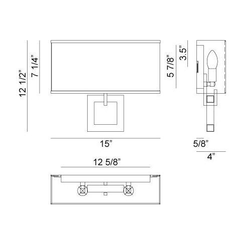 Wall Sconce Collections 2-Light Sconce