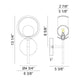 Delcia 1-Light Wall Sconce