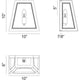 Rosalie 1-Light Wall Sconce 10" x 10" x 6"