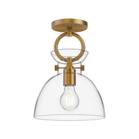 Waldo 9" 1-Light Semi Flush Mount