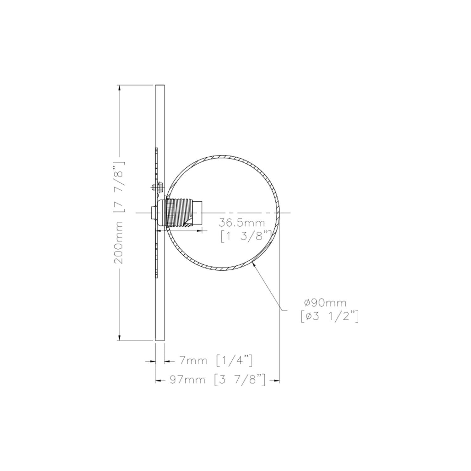 Playa 1-Light 8" Wall Sconce