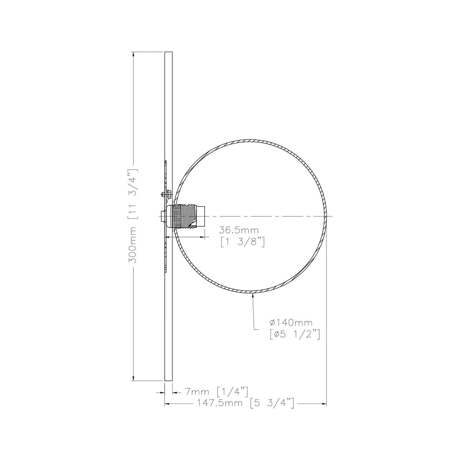 Playa 1-Light 12" Wall Sconce