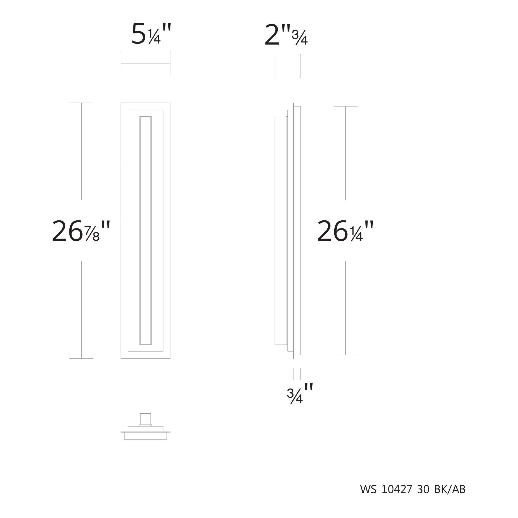 Lyrikal 27" LED Wall Sconce