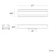 Posh 21" LED Bath Vanity & Wall Light