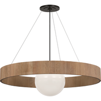 Arena 42" Ring and Globe Chandelier