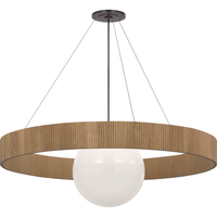Arena 53" Ring and Globe Chandelier