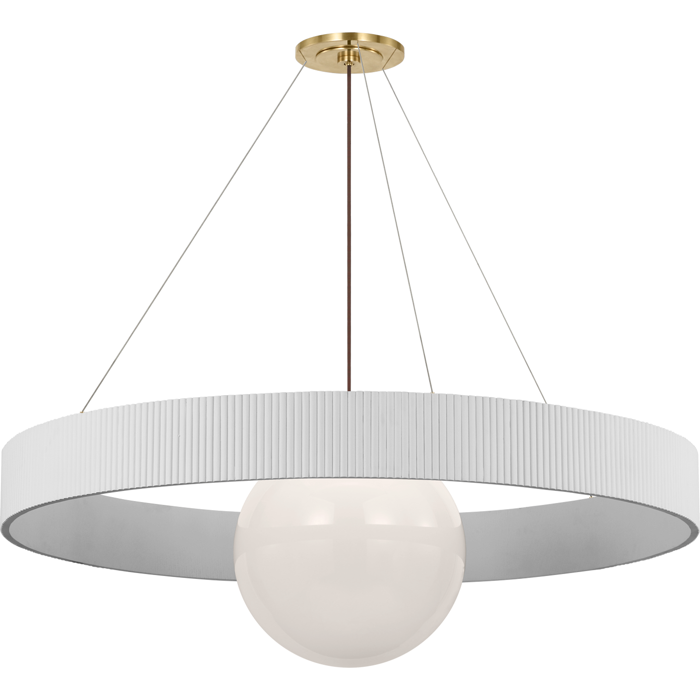 Arena 53" Ring and Globe Chandelier