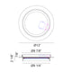 Iris 1-Light Ceiling Mount