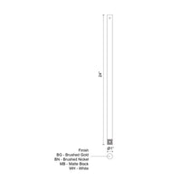 24" Fan Downrod