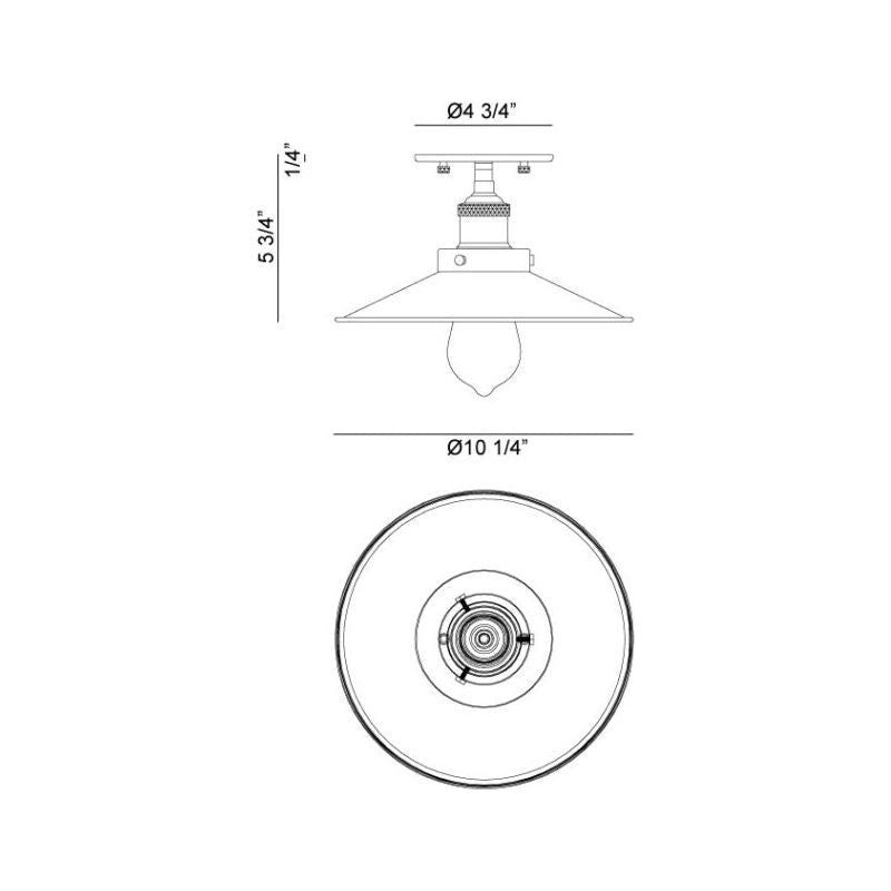 Bulstrode's Workshop 1-Light Ceiling Mount