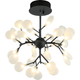 Hydragea Bloom 20-Light 20" Chandelier