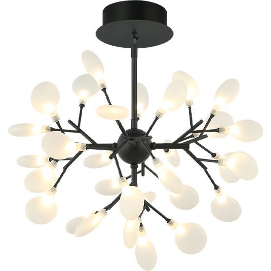 Hydragea Bloom 24-Light 24" Chandelier