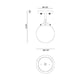 Maru 1-Light Ceiling Mount