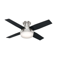 Dempsey Low Profile Fan with Light 44"