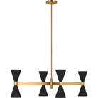 Visual Comfort Studio Collection - Albertine 8-Light Linear Chandelier - Lights Canada