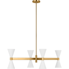 Visual Comfort Studio Collection - Albertine 8-Light Linear Chandelier - Lights Canada