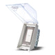 Single Duplex Switch Weatherproof Flush Mount and Gang Box
