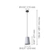 Alsager 8" 1-Light Pendant