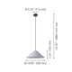 Alsager 19" 1-Light Pendant