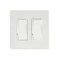2 Dimmer Screwless Plate and Box