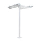 61" 8' Pole Mount with Double Crossbar