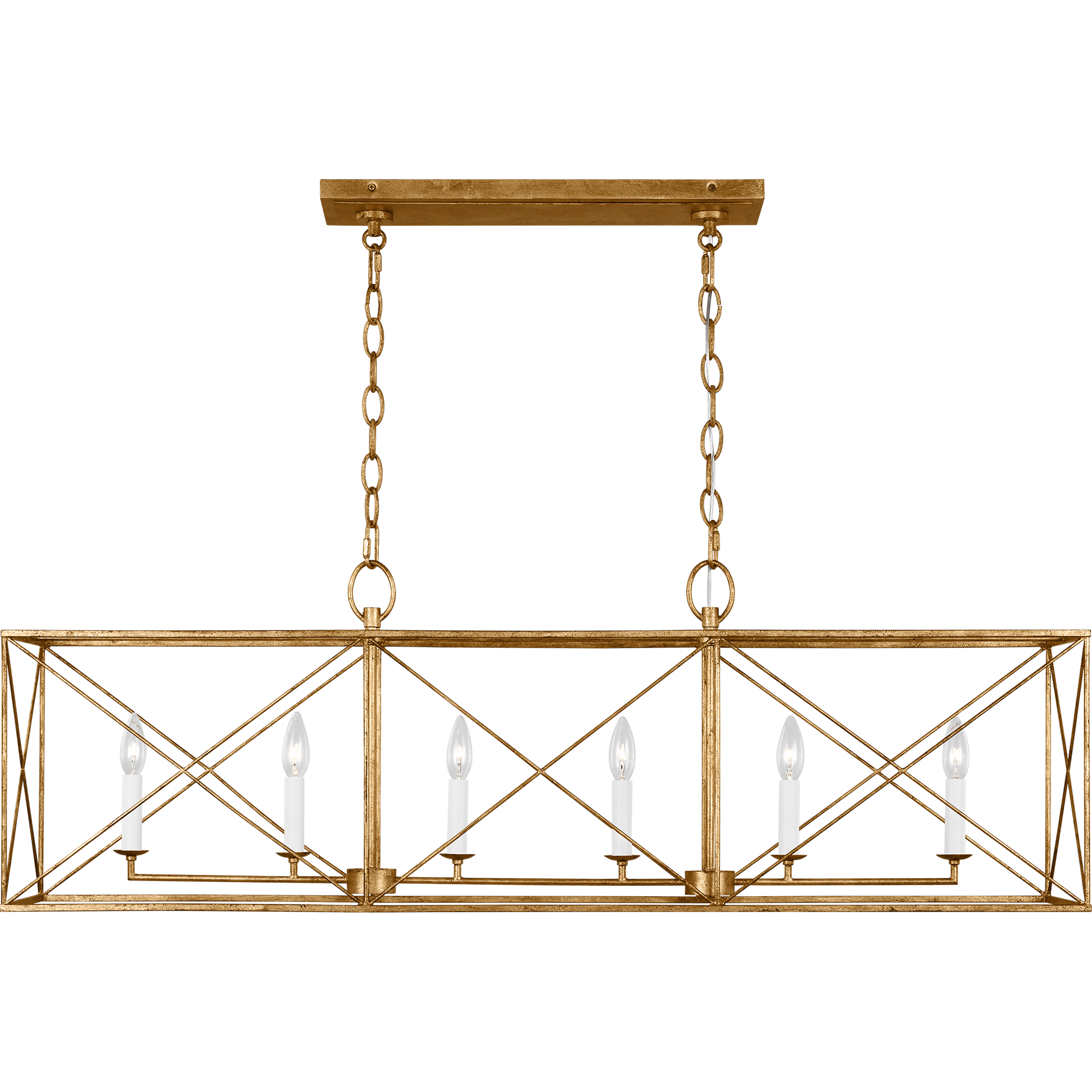 Visual Comfort Studio Collection - Beatrix 6-Light Large Linear Lantern - Lights Canada