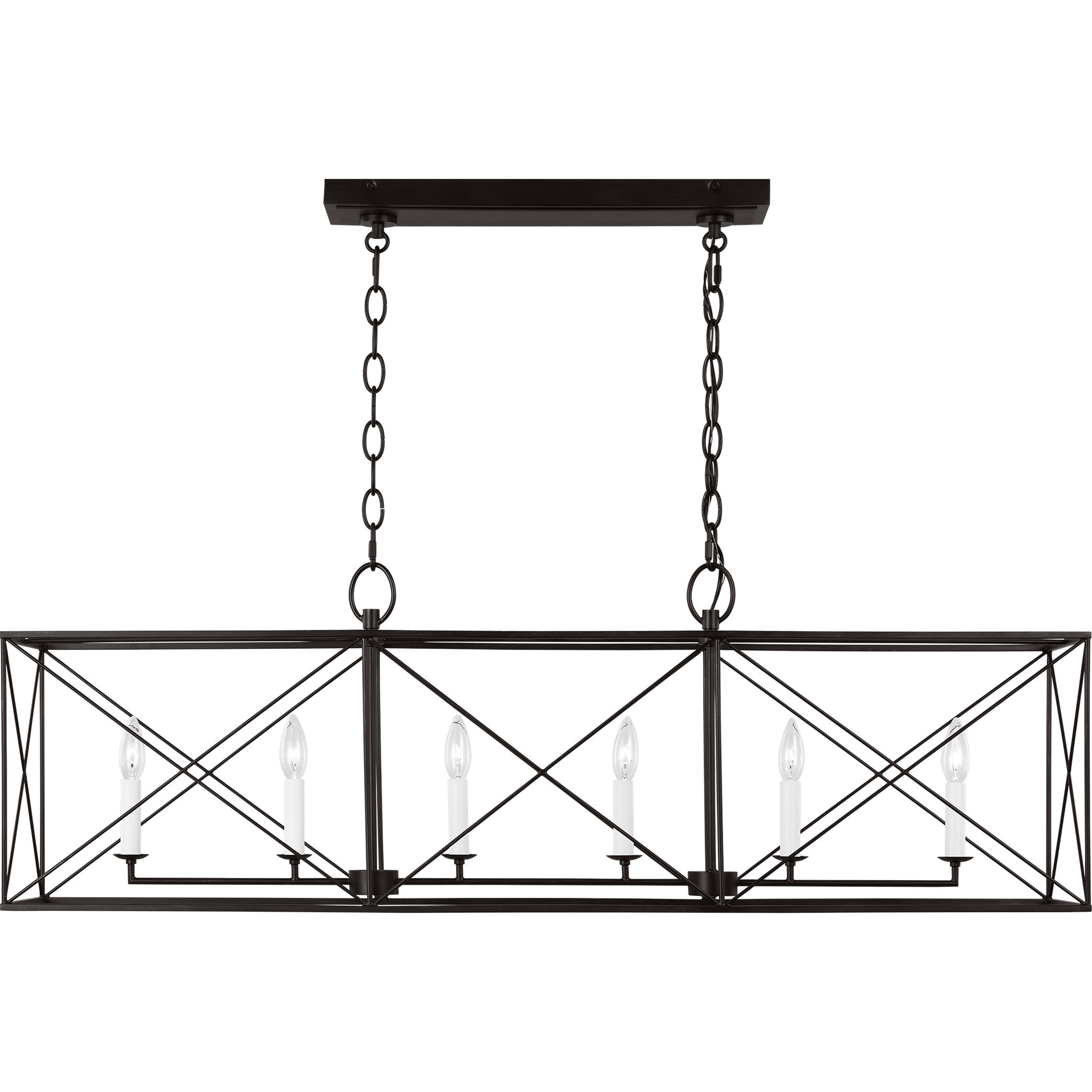Visual Comfort Studio Collection - Beatrix 6-Light Large Linear Lantern - Lights Canada