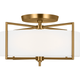 Visual Comfort Studio Collection - Perno 3-Light Large Semi Flush Mount - Lights Canada