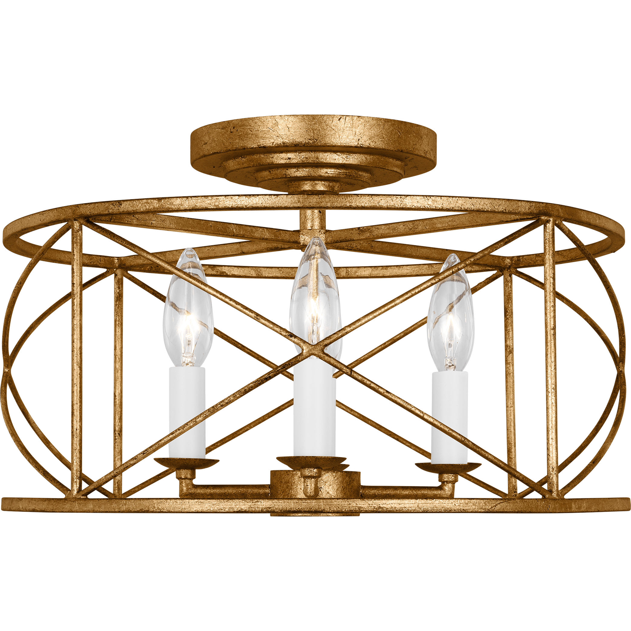 Visual Comfort Studio Collection - Beatrix 4-Light Medium Semi Flush Mount - Lights Canada