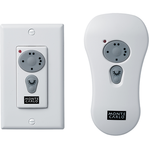 3-Speed with Dimmer and Reverse Wall / Hand-Held Battery Operated Remote Control Kit