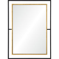 Gray 38" Tall Rectangle Wall Mirror