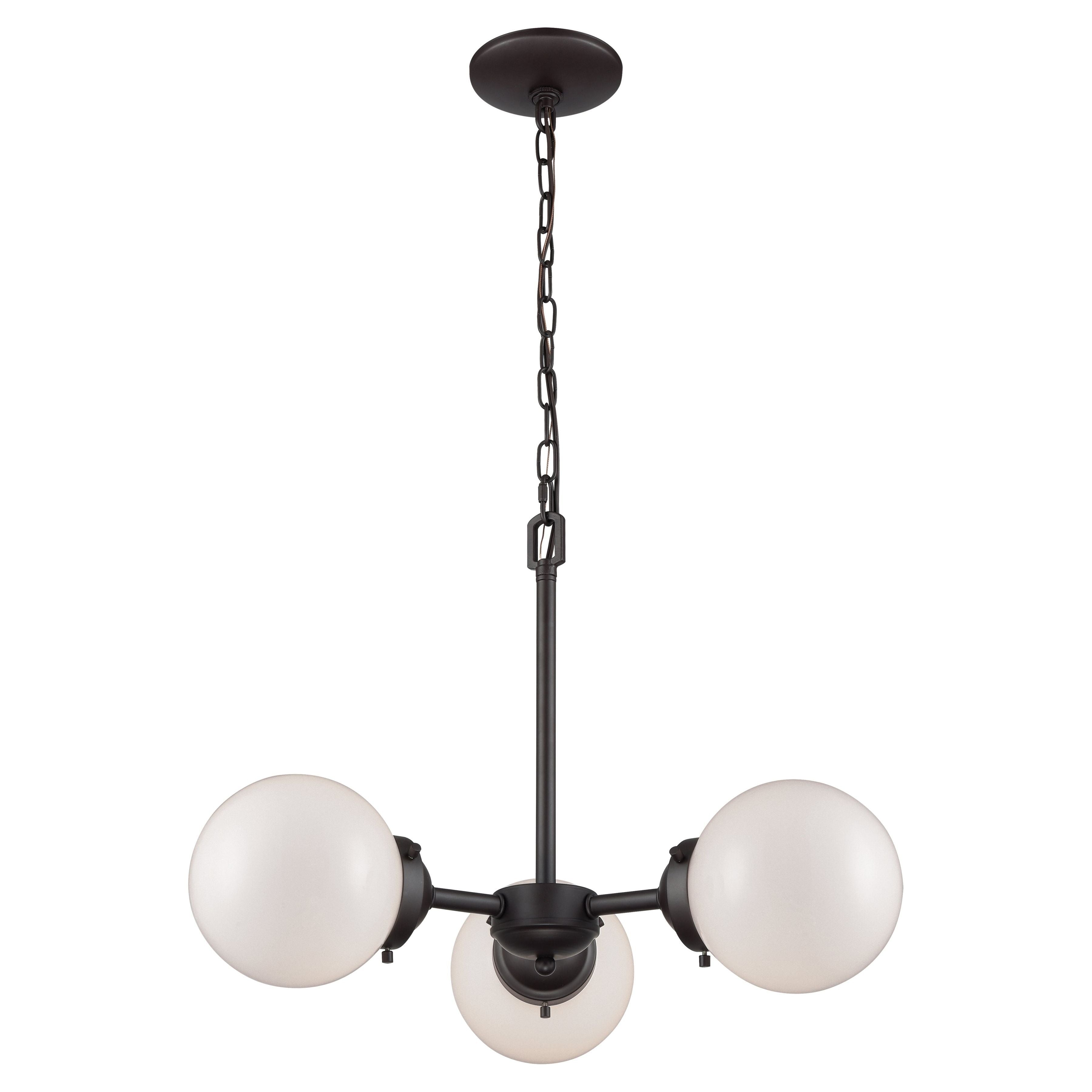 Beckett 22" Wide 3-Light Chandelier