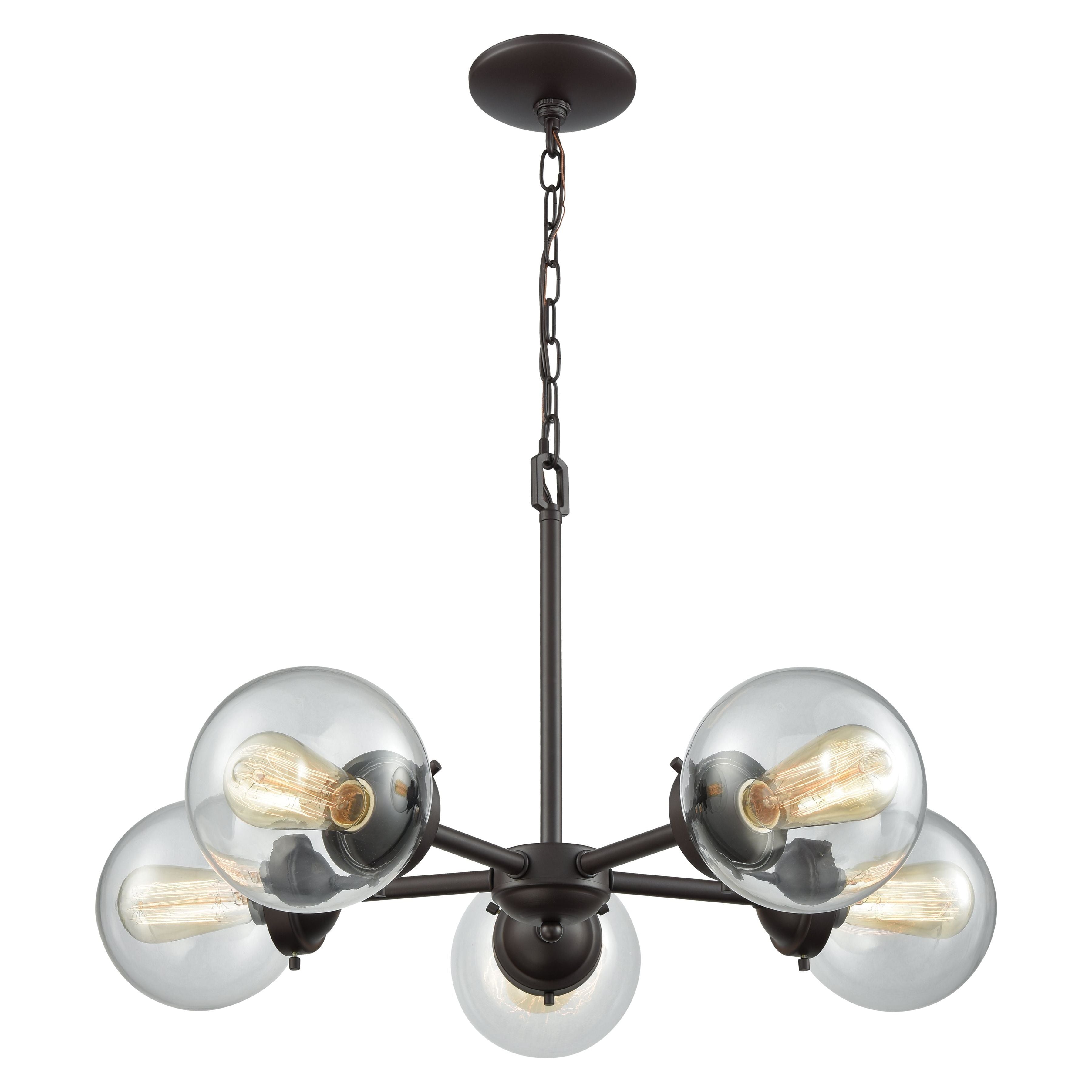 Beckett 26" Wide 5-Light Chandelier