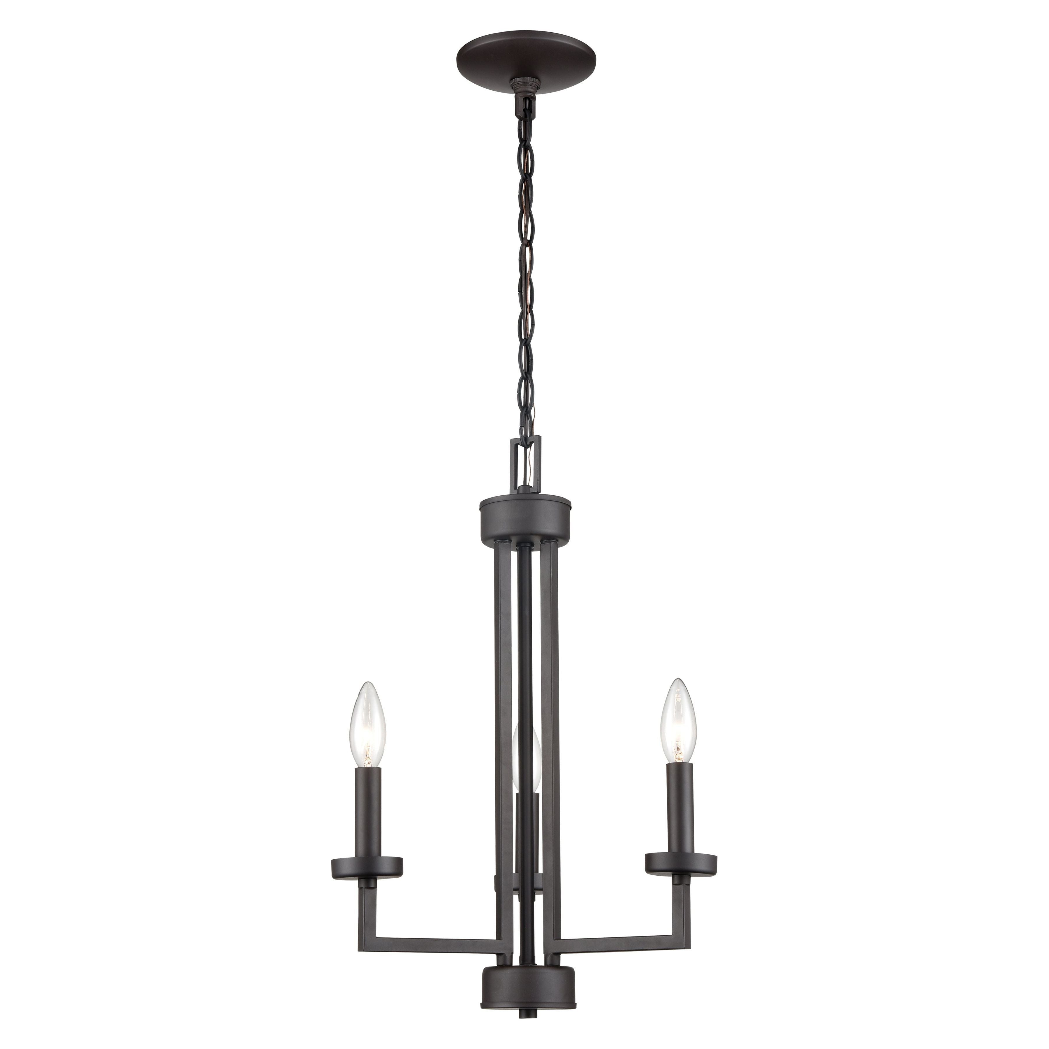 West End 15" Wide 3-Light Chandelier