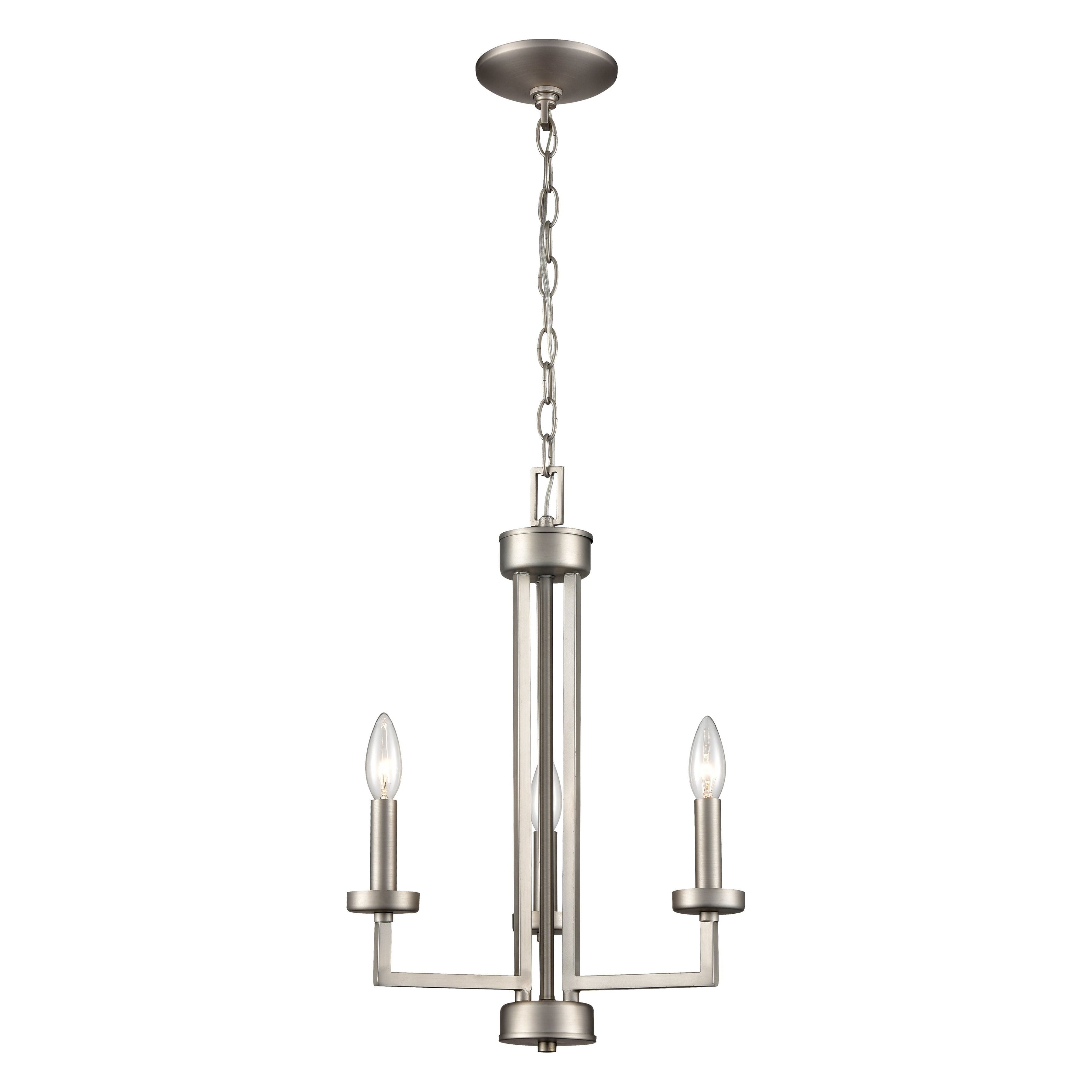 West End 15" Wide 3-Light Chandelier