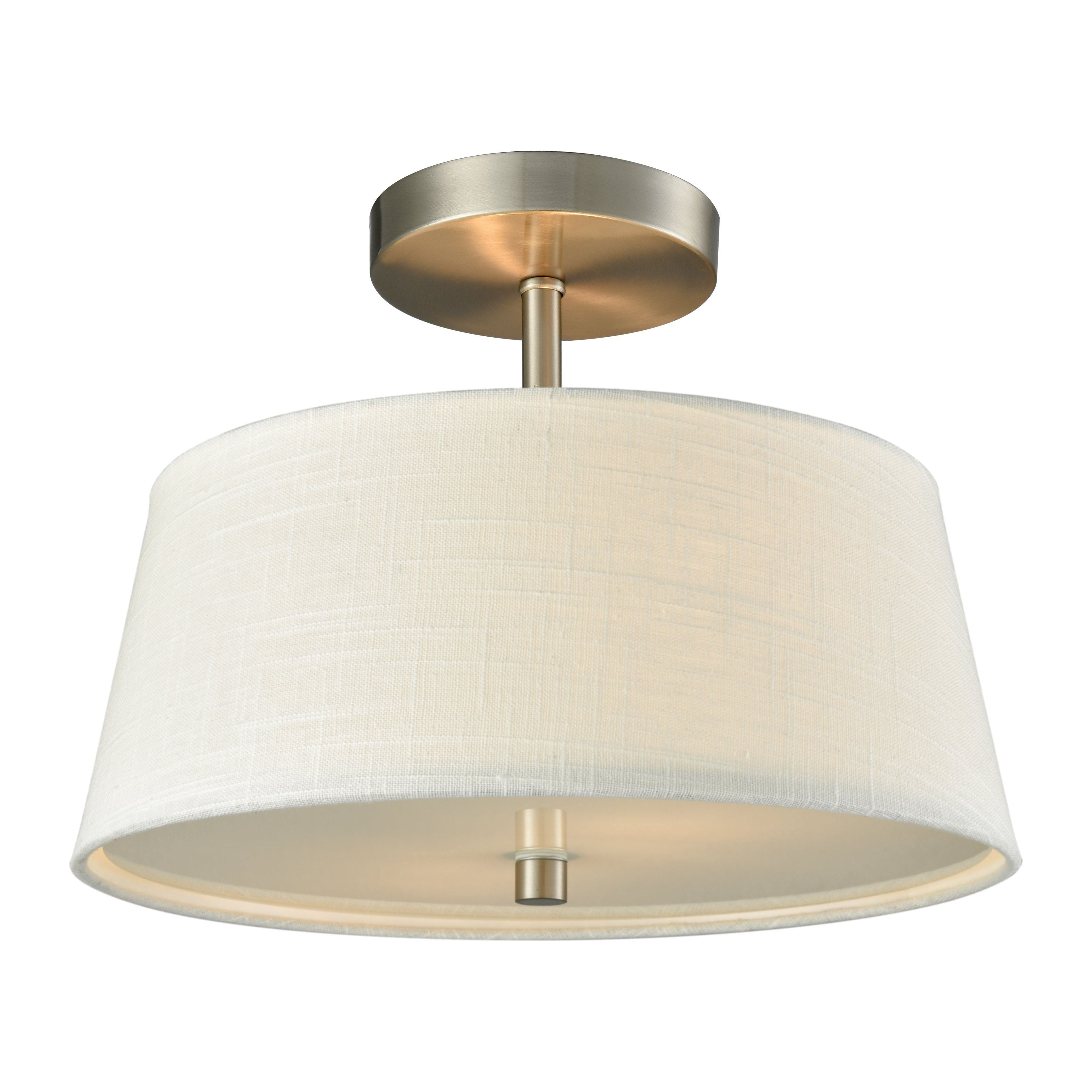 Morgan 15" Wide 2-Light Semi Flush Mount