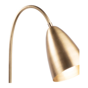 flexible neck brass floor lamp
